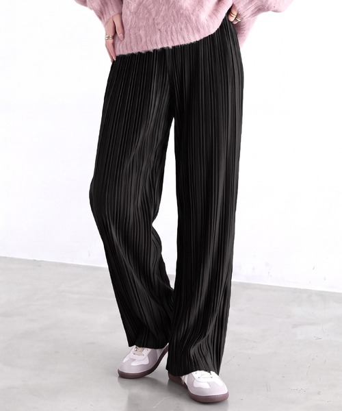 SELECT LEVERY(セレクトリベリー)の「ベロア風プリーツパンツ(その他パンツ・レディース・ブラック/ブラウン/チャコール・MEDIUM)」の16枚目の写真