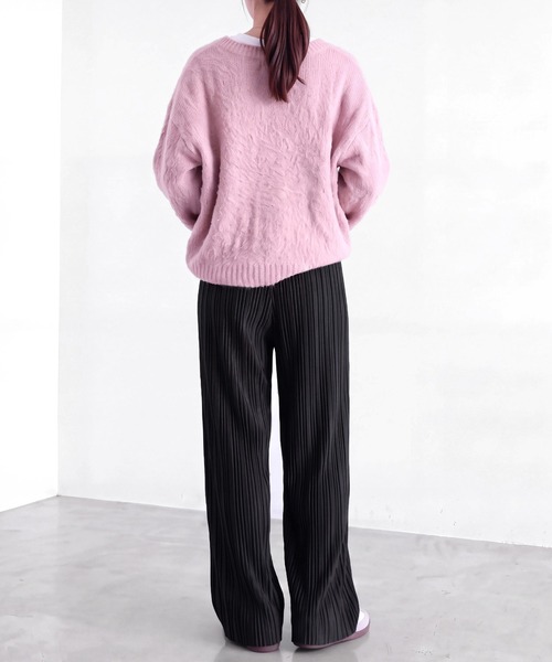 SELECT LEVERY(セレクトリベリー)の「ベロア風プリーツパンツ(その他パンツ・レディース・ブラック/ブラウン/チャコール・MEDIUM)」の10枚目の写真