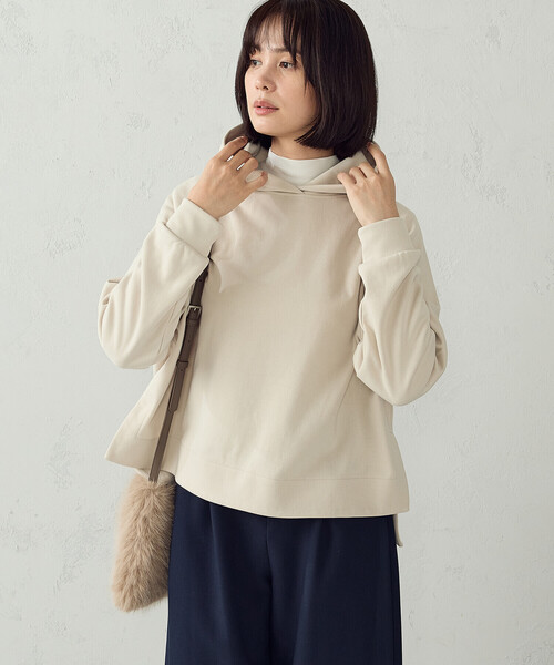 COMME CA ISM（コムサイズム）の「あったか ハイネックTシャツ（Tシャツ/カットソー・レディース・ブラック/グレー/ネイビー/ホワイト・L/M）」の9枚目の写真