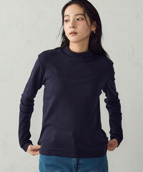 COMME CA ISM（コムサイズム）の「あったか ハイネックTシャツ（Tシャツ/カットソー・レディース・ブラック/グレー/ネイビー/ホワイト・L/M）」の18枚目の写真