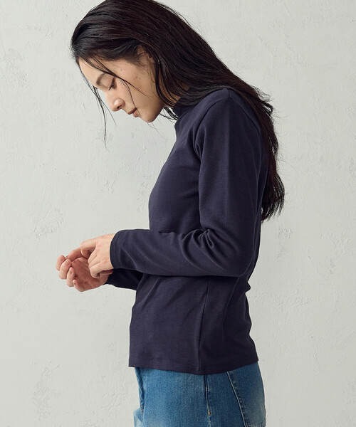 COMME CA ISM（コムサイズム）の「あったか ハイネックTシャツ（Tシャツ/カットソー・レディース・ブラック/グレー/ネイビー/ホワイト・L/M）」の20枚目の写真