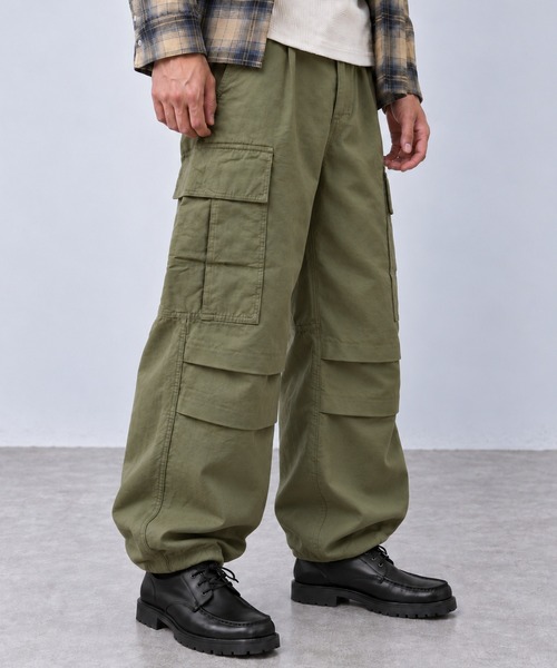 OXA(オグザ)の「ワイドカーゴパンツ OXA(カーゴパンツ・メンズ・カーキ/ブラック・LARGE/MEDIUM)」の9枚目の写真