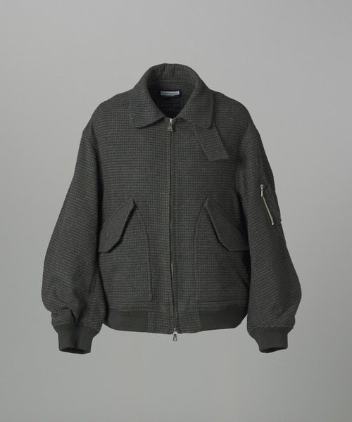 MAISON SPECIAL（メゾンスペシャル）の「《UNISEX》【Italian Dead Stock Fabric】プライムオーバーA-2フライトブルゾン/Prime-Over A-2 Flight Jacket【MAISON SPECIAL/メゾンスペシャル】（ブルゾン・メンズ・ダークネイビー/グレイッシュベージュ/ネイビー/ライトブルー/ブラック・0/1/2）」の19枚目の写真