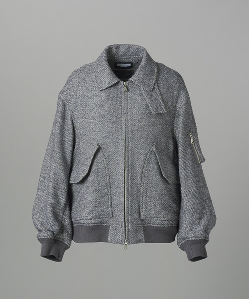 MAISON SPECIAL（メゾンスペシャル）の「《UNISEX》【Italian Dead Stock Fabric】プライムオーバーA-2フライトブルゾン/Prime-Over A-2 Flight Jacket【MAISON SPECIAL/メゾンスペシャル】（ブルゾン・メンズ・ダークネイビー/グレイッシュベージュ/ネイビー/ライトブルー/ブラック・0/1/2）」の21枚目の写真