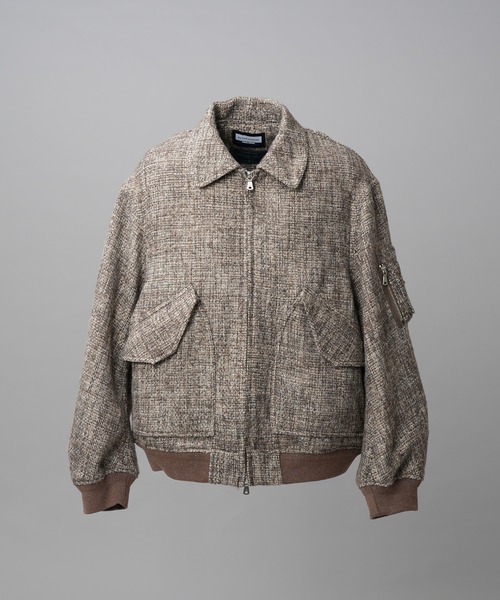 MAISON SPECIAL（メゾンスペシャル）の「《UNISEX》【Italian Dead Stock Fabric】プライムオーバーA-2フライトブルゾン/Prime-Over A-2 Flight Jacket【MAISON SPECIAL/メゾンスペシャル】（ブルゾン・メンズ・ダークネイビー/グレイッシュベージュ/ネイビー/ライトブルー/ブラック・0/1/2）」の20枚目の写真