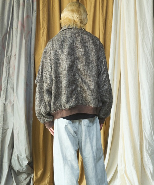 MAISON SPECIAL（メゾンスペシャル）の「《UNISEX》【Italian Dead Stock Fabric】プライムオーバーA-2フライトブルゾン/Prime-Over A-2 Flight Jacket【MAISON SPECIAL/メゾンスペシャル】（ブルゾン・メンズ・ダークネイビー/グレイッシュベージュ/ネイビー/ライトブルー/ブラック・0/1/2）」の18枚目の写真