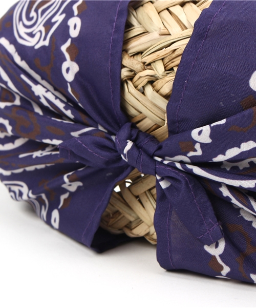 Khaju（カージュ）の「control freak: バンダナカゴバッグ（かごバッグ・レディース・レッド/ネイビー・ONE SIZE）」の9枚目の写真