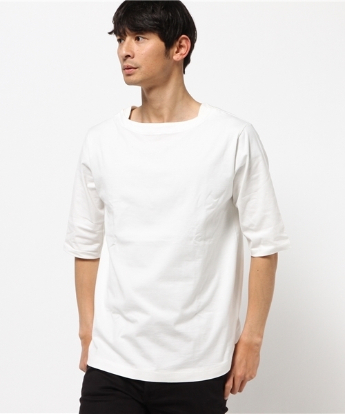 Discoat Parisien Mens ディスコートパリシアンメンズ の 32 2裾ラウンドスクエアネック7分袖 Tシャツ カットソー Wear