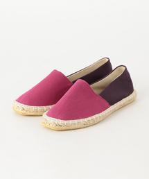 coen | カラーブロックフラットエスパドリーユ(サンダル)