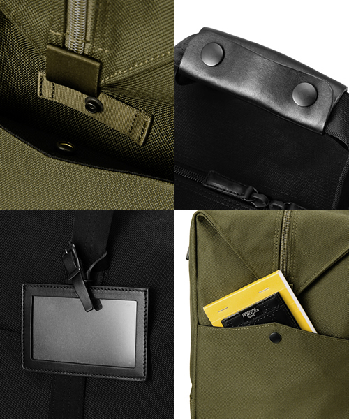MONOCLE×PORTER ガーメンツバッグ　スーツケース　ポーター　グリーン PORTER（ポーター）の「MONOCLE×PORTER GARMENT BAG（スーツ