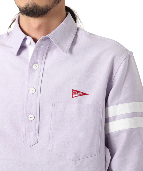 XLARGE(エクストララージ)の「PULLOVER SPORT SHIRT(シャツ/ブラウス・メンズ・ホワイト/ブラック/ライトパープル・SMALL/MEDIUM/LARGE/X-LARGE)」の6枚目の写真