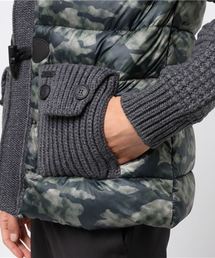 未使用級✨BARK ダウン×ニット　カモフラ　ダッフルコート　ブルゾン　2way 未使用級✨BARK ダウン×ニット カモフラ ダッフルコート ブルゾン 2way