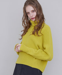 UNITED TOKYO | カシミヤコンカタアゼタートルニット(ニット/セーター)