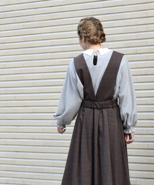 w closet（ダブルクローゼット）の「刺繍襟付きプルオーバー（Tシャツ/カットソー・レディース・オフホワイト/グレー/ラベンダー/チャコールグレー・FREE）」の13枚目の写真