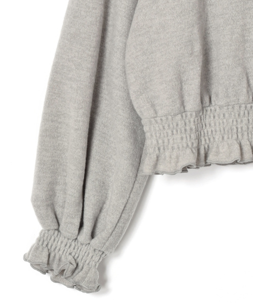 w closet（ダブルクローゼット）の「刺繍襟付きプルオーバー（Tシャツ/カットソー・レディース・オフホワイト/グレー/ラベンダー/チャコールグレー・FREE）」の6枚目の写真