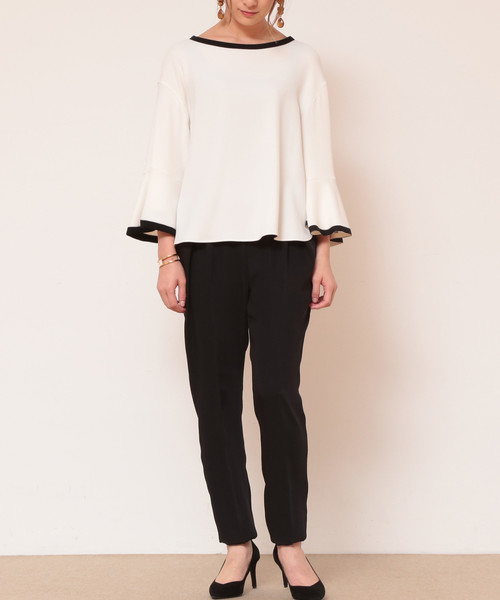 Tiara（ティアラ）の「イージータックパンツ（その他パンツ・レディース・アイボリー/ブラック/ピンク・L/M/S）」の14枚目の写真