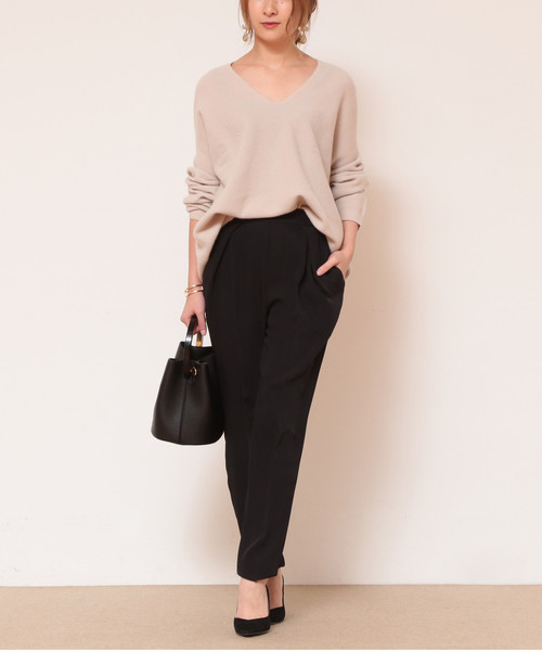 Tiara（ティアラ）の「イージータックパンツ（その他パンツ・レディース・アイボリー/ブラック/ピンク・L/M/S）」の13枚目の写真