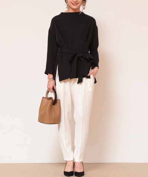 Tiara（ティアラ）の「イージータックパンツ（その他パンツ・レディース・アイボリー/ブラック/ピンク・L/M/S）」の8枚目の写真