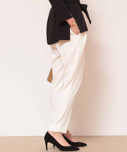 Tiara（ティアラ）の「イージータックパンツ（その他パンツ・レディース・アイボリー/ブラック/ピンク・L/M/S）」の5枚目の写真