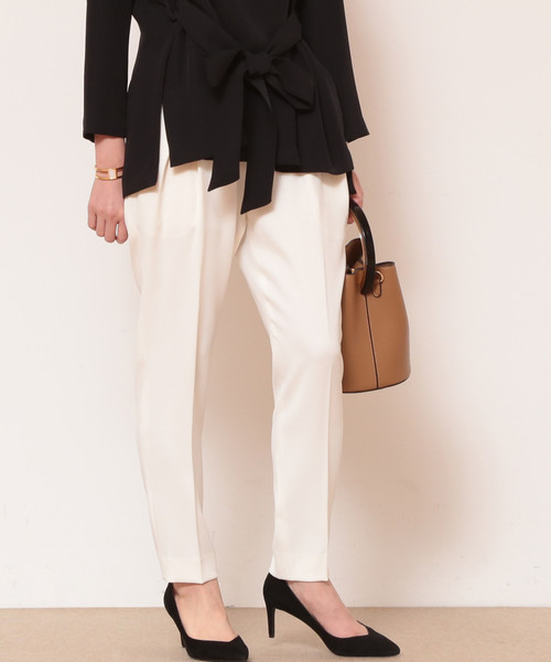 Tiara（ティアラ）の「イージータックパンツ（その他パンツ・レディース・アイボリー/ブラック/ピンク・L/M/S）」の7枚目の写真