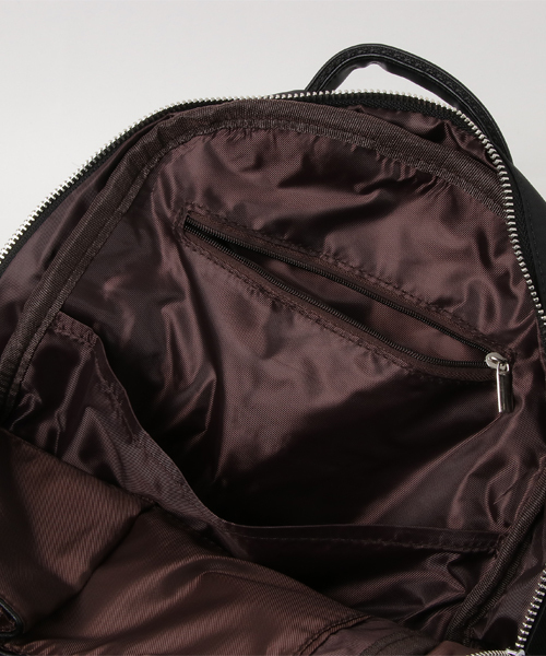 PLAIN CLOTHING（プレーンクロージング）の「ナイロンZIPカラーバックパック/リュック（バックパック/リュック・レディース・ブラック/ネイビー/グレー/カーキ/オレンジ/ボルドー・FREE）」の7枚目の写真