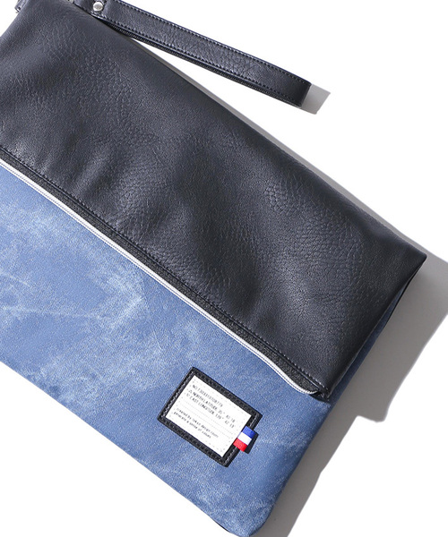 WEGO（ウィゴー）の「WEGO/クチオレクラッチバッグ（クラッチバッグ・メンズ・その他1/ブラック/その他2/ネイビー/ブラック系その他/その他3/その他4/その他5・FREE）」の3枚目の写真