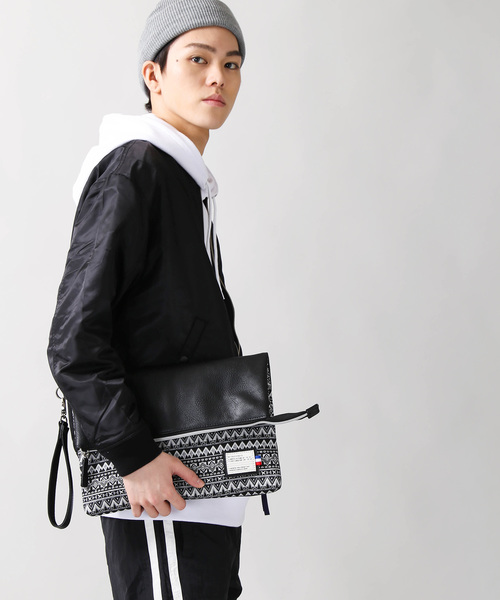 WEGO（ウィゴー）の「WEGO/クチオレクラッチバッグ（クラッチバッグ・メンズ・その他1/ブラック/その他2/ネイビー/ブラック系その他/その他3/その他4/その他5・FREE）」の13枚目の写真