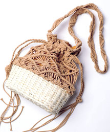 Casselini | ▽Casselini/キャセリーニ　マクラメカゴショルダー(かごバッグ)