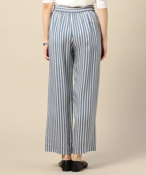 BEAUTY&YOUTH UNITED ARROWS(ビューティーアンドユースユナイテッドアローズ)の「BY キュプラストライプワイドパンツ ◆(その他パンツ・レディース・ネイビー/レッド・SMALL/MEDIUM)」の3枚目の写真