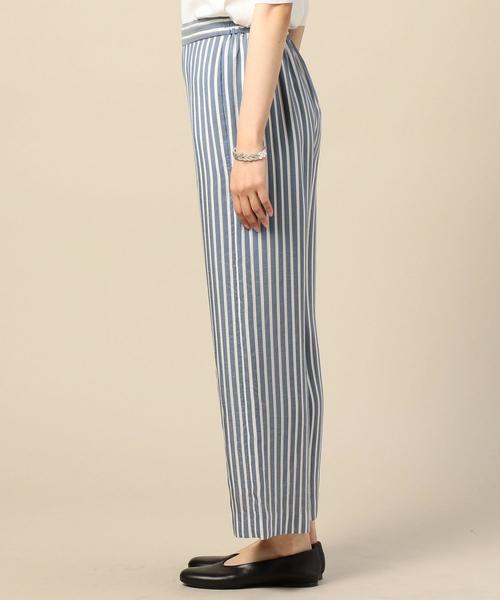 BEAUTY&YOUTH UNITED ARROWS(ビューティーアンドユースユナイテッドアローズ)の「BY キュプラストライプワイドパンツ ◆(その他パンツ・レディース・ネイビー/レッド・SMALL/MEDIUM)」の5枚目の写真