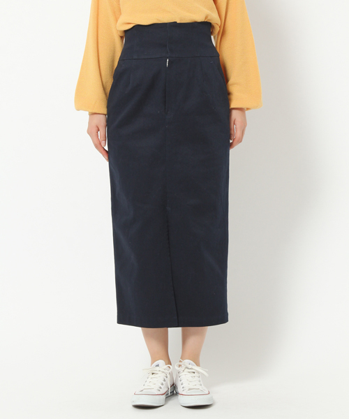 laboratory work（ラボラトリーワーク）の「レースアップタイトスカート（スカート・レディース・ベージュ/ネイビー/オフホワイト・MEDIUM）」の8枚目の写真