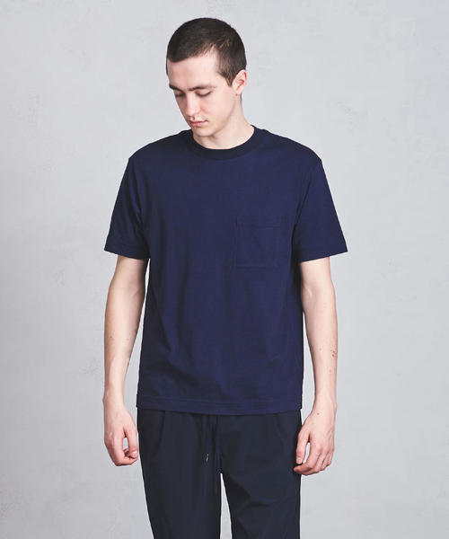 UNITED ARROWS（ユナイテッドアローズ）の「■UASB CDRY クルーネック ポケットT ◆（Tシャツ/カットソー・メンズ・ホワイト/ブラック/モカ/ネイビー/ターコイズブルー/ライラック・SMALL/MEDIUM/LARGE）」の5枚目の写真