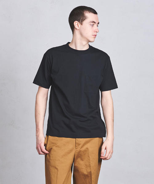 UNITED ARROWS（ユナイテッドアローズ）の「■UASB CDRY クルーネック ポケットT ◆（Tシャツ/カットソー・メンズ・ホワイト/ブラック/モカ/ネイビー/ターコイズブルー/ライラック・SMALL/MEDIUM/LARGE）」の3枚目の写真