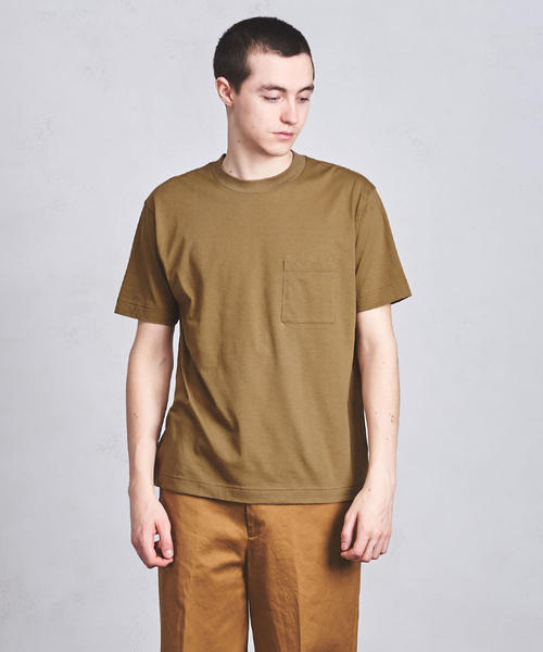 UNITED ARROWS（ユナイテッドアローズ）の「■UASB CDRY クルーネック ポケットT ◆（Tシャツ/カットソー・メンズ・ホワイト/ブラック/モカ/ネイビー/ターコイズブルー/ライラック・SMALL/MEDIUM/LARGE）」の4枚目の写真