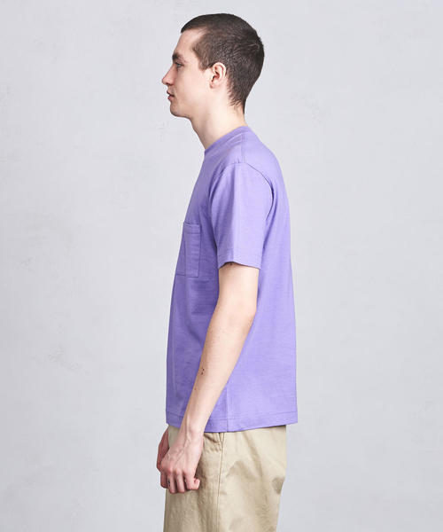 UNITED ARROWS（ユナイテッドアローズ）の「■UASB CDRY クルーネック ポケットT ◆（Tシャツ/カットソー・メンズ・ホワイト/ブラック/モカ/ネイビー/ターコイズブルー/ライラック・SMALL/MEDIUM/LARGE）」の19枚目の写真