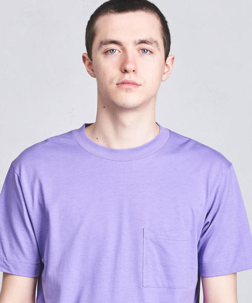 UNITED ARROWS（ユナイテッドアローズ）の「■UASB CDRY クルーネック ポケットT ◆（Tシャツ/カットソー・メンズ・ホワイト/ブラック/モカ/ネイビー/ターコイズブルー/ライラック・SMALL/MEDIUM/LARGE）」の21枚目の写真