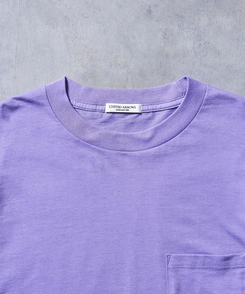 UNITED ARROWS（ユナイテッドアローズ）の「■UASB CDRY クルーネック ポケットT ◆（Tシャツ/カットソー・メンズ・ホワイト/ブラック/モカ/ネイビー/ターコイズブルー/ライラック・SMALL/MEDIUM/LARGE）」の12枚目の写真