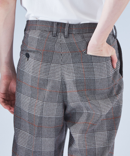 ABAHOUSE（アバハウス）の「【セットアップ対応】ウールチェックテーパードパンツ（その他パンツ・メンズ・ベージュ・46/48）」の7枚目の写真