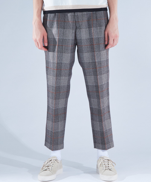 ABAHOUSE（アバハウス）の「【セットアップ対応】ウールチェックテーパードパンツ（その他パンツ・メンズ・ベージュ・46/48）」の6枚目の写真