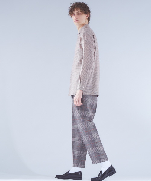 ABAHOUSE（アバハウス）の「【セットアップ対応】ウールチェックテーパードパンツ（その他パンツ・メンズ・ベージュ・46/48）」の3枚目の写真