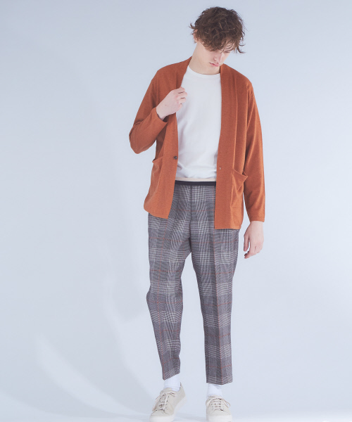 ABAHOUSE（アバハウス）の「【セットアップ対応】ウールチェックテーパードパンツ（その他パンツ・メンズ・ベージュ・46/48）」の2枚目の写真