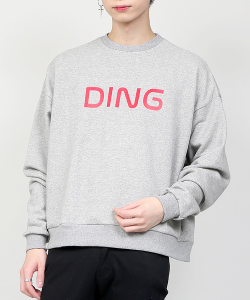 DING（ディング）の「DING/ロゴスウェット（スウェット・メンズ・イエロー/杢グレー/ブラック・FREE）」の3枚目の写真