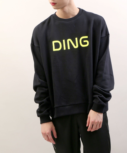 DING（ディング）の「DING/ロゴスウェット（スウェット・メンズ・イエロー/杢グレー/ブラック・FREE）」の2枚目の写真