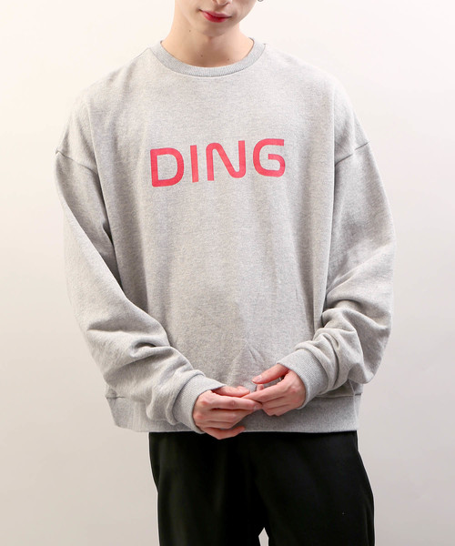 DING（ディング）の「DING/ロゴスウェット（スウェット・メンズ・イエロー/杢グレー/ブラック・FREE）」の5枚目の写真
