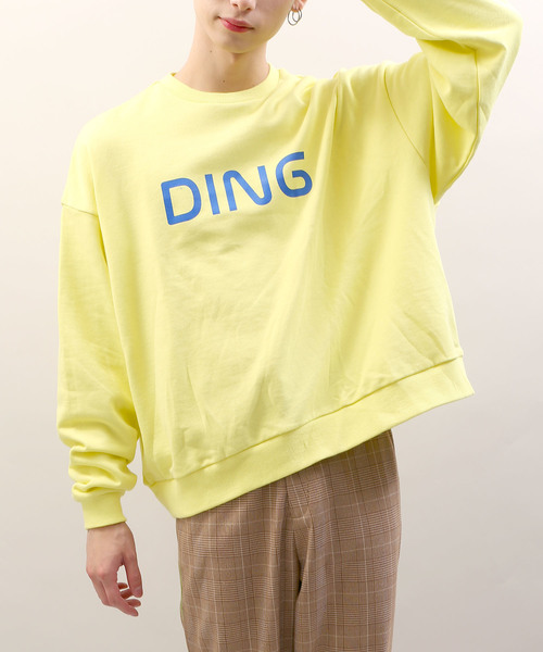 DING（ディング）の「DING/ロゴスウェット（スウェット・メンズ・イエロー/杢グレー/ブラック・FREE）」の6枚目の写真