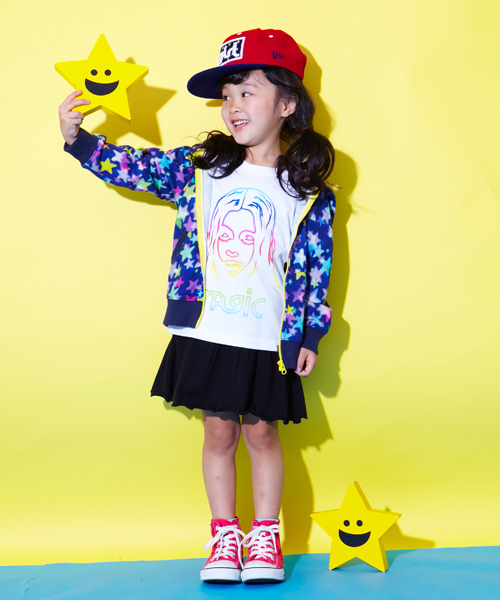 X-girl Stages（エックスガールステージス）の「S/S TEE MAGIC FACE （4T～7T）（Tシャツ/カットソー・キッズ・ホワイト/ブラック・4T/5T/6T/7T）」の11枚目の写真