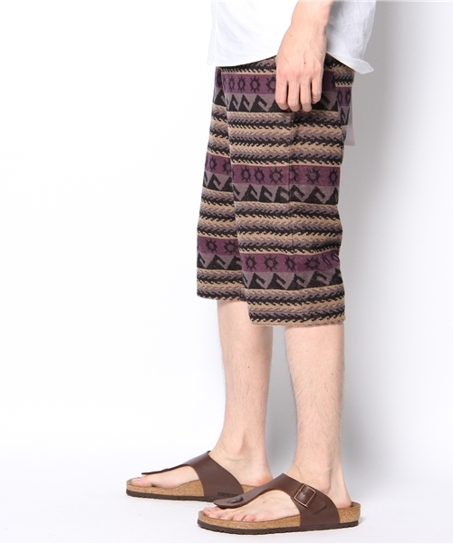 Lui's(ルイス)の「BIGJOHN パイルショートパンツ(ジャガード)(その他パンツ・メンズ・ブラウン・SMALL/MEDIUM/LARGE)」の2枚目の写真