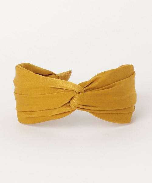 Fun & Daily（ファンアンドデイリー）の「F&D : ワイドブリミングカチューシャ（カチューシャ・レディース・ベージュ/グレー/グリーン/パープル/ブラック/ピンク/マスタード・FREE）」の6枚目の写真