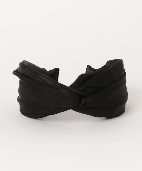 Fun & Daily（ファンアンドデイリー）の「F&D : ワイドブリミングカチューシャ（カチューシャ・レディース・ベージュ/グレー/グリーン/パープル/ブラック/ピンク/マスタード・FREE）」の2枚目の写真