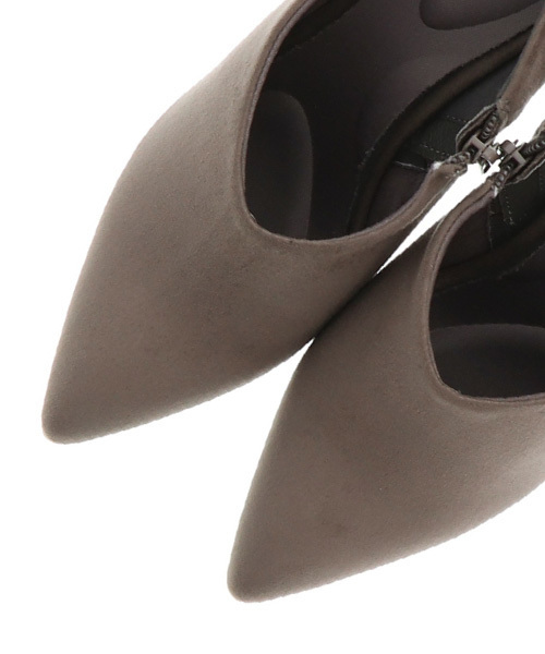 RANDA（ランダ）の「ストレスフリー/Vカットショートブーティ（ブーツ・レディース・グレー/ワイン/ブラック・24.5/25/22/23/25.5/22.5/24/23.5）」の5枚目の写真